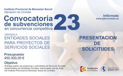 Convocatoria Subvenciones Entidades Sociales para Proyectos de Servicios Sociales 2023